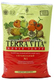 Грунт Живая земля TERRA VITA для рассады томатов, перцев, баклажанов  5 л (ФАРТ)