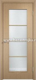 Дверное полотно стекло ламинирован 600х2000 Беленый дуб Сатинато Тип С-8