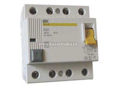 Выключатель дифференциального тока (УЗО) 4п 40А 100мА ВД1-63 АС 