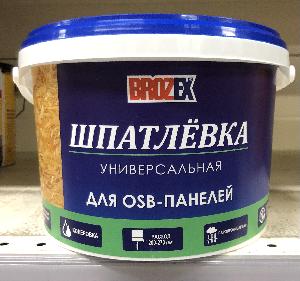 Шпатлёвка  готовая акриловая для OSB 5 кг универсальная БРОЗЕКС