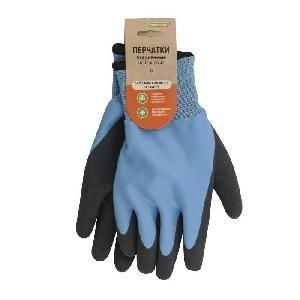 Перчатки утепленные нейлон облив двойной латекс Praktische Home G-107-1