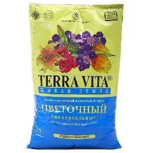 Грунт Живая земля TERRA VITA цветочный   5 л (ФАРТ) 