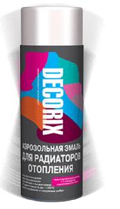 Эмаль-аэрозоль для радиаторов Decorix белая глянцевая (+125гр.) 520 мл (А21)