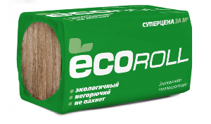Минплита ЭКОРолл МИНИ TS040 50х610х1000 10шт 0,3м3 6,1м2, плотность 10-11