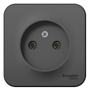 Розетка ОП 1 гнездо б/з АНТРАЦИТ BLANCA