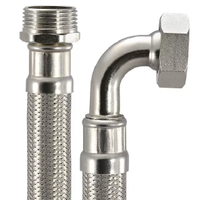 Подводка д/воды 1"  60см ГШ угловая