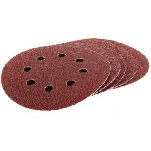 Круг абразивный  №80 Д-125мм 8 отверстий д/липучки (3 шт)