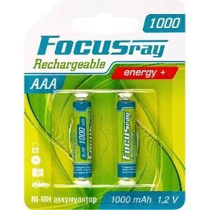 Аккумулятор R03 (AAA) Ni-Mh 1000MAh уп. 2шт FOCUSray