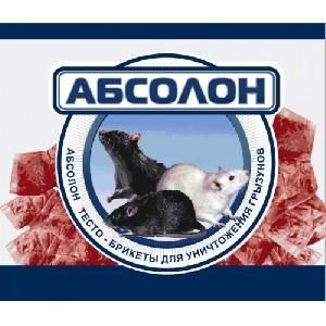 Тесто от грызунов АБСОЛОН 100гр (брикет)