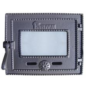 ПЕЧНОЕ Дверка каминная топочная со стеклом 270х295 (250х280) РУБЦОВСК