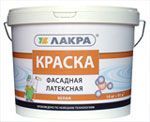 Краска ВД латексная ЛАКРА ФАСАДНАЯ 6,5 кг, д/нар. работ (Лакра)