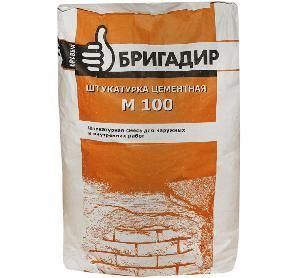 Штукатурка цементная БРАВЫЙ БРИГАДИР М100  25 кг