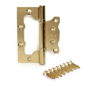 Петля  80х60 2шт + саморезы МЕДЬ УНИВЕРС. вывели