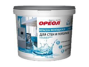 Краска ВД акриловая ОРЕОЛ ПРЕМИУМ моющаяся 3 кг, д/вн. работ (Ростов-на-дону) АКЦИЯ