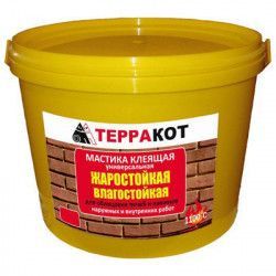 Мастика Терракот универсальная жаростойкая 1,5кг 