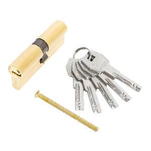Механизм врезной 80 (40х40В) мат.золото  5кл перф.ключ/ключ СТАНДАРТ