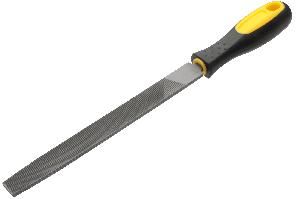 Напильник плоский прорезиненная ручка 200 мм FIT (42576)