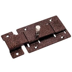 Задвижка дверная плоский ригель L-115 медь б/ш (ЗД-02)