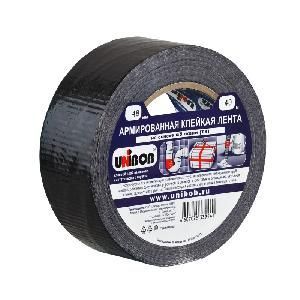 Скотч армированный 48мм х 10м черный UNIBOB