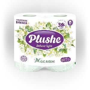 Туалетная бумага "Plushe Deluxe Light" 3 сл. 4 шт.