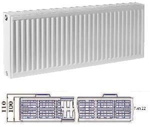 Радиатор алюм. Garanterm 500-10 (глубина 80 мм)