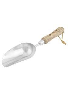 Совок посадочный глубокий нерж.сталь с дерев.ручкой OLOV Эколайн