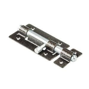 Задвижка дверная круглый ригель L-115 бронза б/ш (ЗД-01)