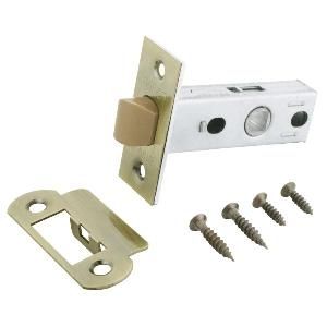 Защелка врезная бесшумная P12-45-25 БРОНЗА АЛЛЮР (АРТ L45-8-P)