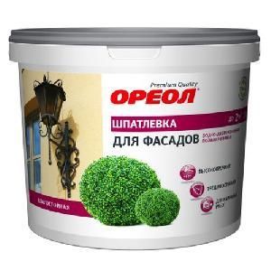 Шпатлёвка  готовая фасадная 1,5кг ОРЕОЛ (Ростов-на-Дону)