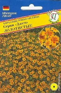 Бархатцы Джем Золотистые тонколистные  10шт (Престиж)