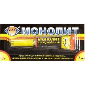 Клей-супер МОНОЛИТ 3гр
