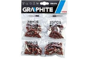Набор шлифовальных барабанов  6,3/хв.3,2мм GRAPHITE 55H076 (100+2шт)