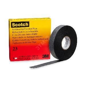 Изолента резиновая черная 19мм 9.1м сырая резина Scotch