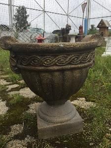 Ваза бетонная КРУГЛАЯ бронза (ГРЕЧАНКА)