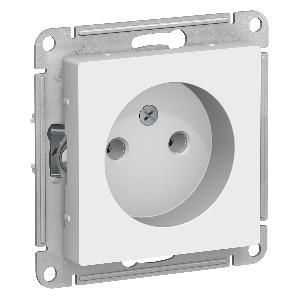 Розетка СП 1 гнездо б/з белая AtlasDesign Sсhneider Electric