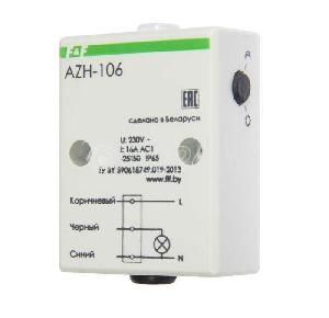Датчик света AZH-106   (фотореле) встроенный монтаж на плоскость 230В 16А 1 перекл. IP65 F&F