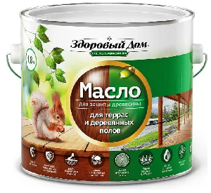 Масло для террас и деревянных полов Здоровый Дом Венге 0,75 л