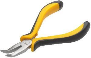 Плоскогубцы МИНИ тонконосые с изогнутыми губками 125 мм FIT (51634)
