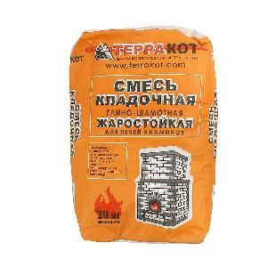 Смесь кладочная для печей и каминов "Терракот" глино-шамотная 5кг