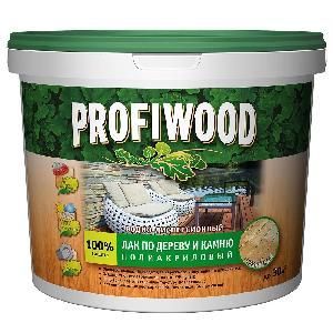 Лак по дереву и камню PROFIWOOD ВД глянцевый 0,9 кг (Ростов-на-Дону)