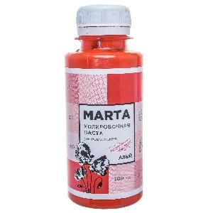Колер. паста МАРТА № 7 Алый 0,1л 