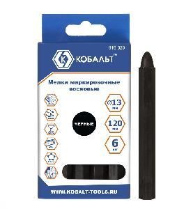 Мелки восковые черные 120мм 6шт