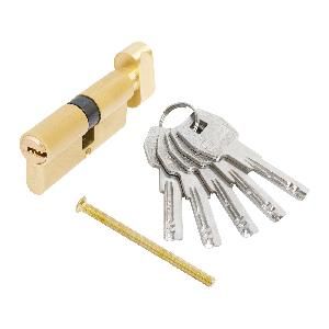 Механизм врезной 70 (35х35В) мат.золото  5кл перф.ключ/верт. СТАНДАРТ