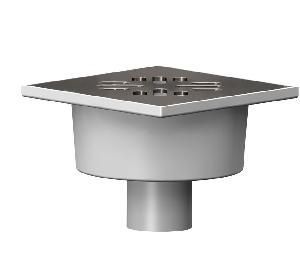 ПП Трап  50 вертикальный нерж. 150х150