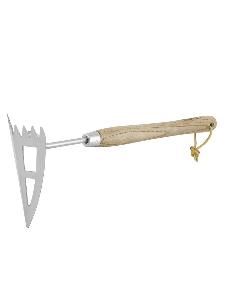 Мотыжка нерж.сталь с удлиненной дерев.ручкой OLOV Эколайн