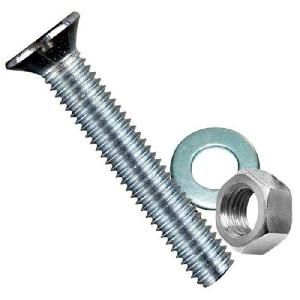 Винт с потайной головкой 6,0х50 с гайкой и шайбой уп. 5 шт. SteelRex