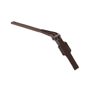 Крепление регулируемое ПВХ, ПРЕМИУМ Дёке, шоколад (8019)