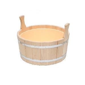 Шайка для бани  9 л ЛИПА с пласт. вставкой