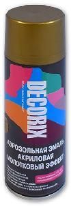 Эмаль-аэрозоль молотковый эффект Decorix золото 520 мл (Н403)