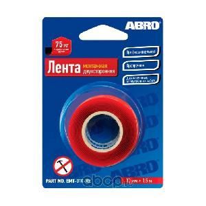 Скотч двухсторонний прозрачный 10 мм*1,5м ABRO